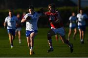 7 January 2018; Conor Murray of Waterford in action against Ian Maguire of Cork during the McGrath Cup match between Waterford and Cork at The Gold Coast Resort in Waterford. Photo by Stephen McCarthy/Sportsfile
