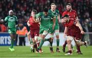 6 January 2018; Jarrad Butler of Connacht in action against Conor Oliver of Munster during the Guinness PRO14 Round 13 match between Munster and Connacht at Thomand Park in Limerick. Photo by Matt Browne/Sportsfile