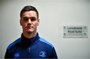 9 January 2018; Jonathan Sexton poses for a portrait after a Leinster Rugby press conference at Leinster Rugby Headquarters in Dublin. Photo by Brendan Moran/Sportsfile