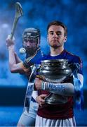 9 January 2018; UL and Tipperary hurler John McGrath teamed up with Electric Ireland today to launch its First Class Rivals campaign in support of Electric Ireland’s sponsorship of the Higher Education Championships. The campaign celebrates the unique trait of these historic GAA competitions that sees team composition, unlike in club and county Championships, determined by place of learning not place of birth allowing traditional rivals to form the most unexpected of alliances. Photo by Ramsey Cardy/Sportsfile