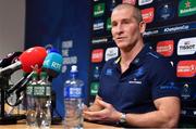 9 January 2018; Senior coach Stuart Lancaster at a Leinster Rugby press conference at Leinster Rugby Headquarters in Dublin. Photo by Brendan Moran/Sportsfile