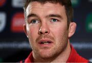 9 January 2018; Peter O'Mahony during a Munster Rugby press conference at the University of Limerick in Limerick. Photo by Diarmuid Greene/Sportsfile