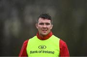 9 January 2018; Peter O'Mahony during Munster Rugby squad training at the University of Limerick in Limerick. Photo by Diarmuid Greene/Sportsfile