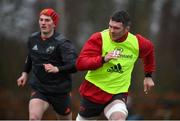 9 January 2018; Peter O'Mahony and Conor Fitzgerald during Munster Rugby squad training at the University of Limerick in Limerick. Photo by Diarmuid Greene/Sportsfile