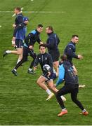 9 January 2018; Joey Carbery passes the ball during Leinster Rugby squad training at Donnybrook Stadium in Dublin. Photo by Brendan Moran/Sportsfile
