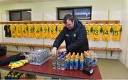 10 January 2018; Donegal team attendant Joe McCloskey in the changing rooms before the Bank of Ireland Dr. McKenna Cup Section C Round 3 match between Donegal and Fermanagh at Páirc MacCumhaill in Ballybofey, Donegal.  Photo by Oliver McVeigh/Sportsfile