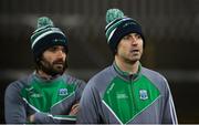 10 January 2018; Fermanagh manager Rory Gallagher, right, and assistant manager Ryan McMenamin before the Bank of Ireland Dr. McKenna Cup Section C Round 3 match between Donegal and Fermanagh at Páirc MacCumhaill in Ballybofey, Donegal. Photo by Oliver McVeigh/Sportsfile