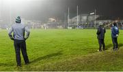 10 January 2018; Fermanagh manager Rory Gallagher, left, and Donegal manager Declan Bonner, centre, during the Bank of Ireland Dr. McKenna Cup Section C Round 3 match between Donegal and Fermanagh at Páirc MacCumhaill in Ballybofey, Donegal.  Photo by Oliver McVeigh/Sportsfile