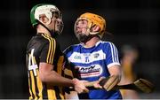 3 January 2018; Paddy Deegan of Kilkenny and Charles Dwyer of Laois tussle during the Bord na Mona Walsh Cup Group 2 Second Round match between Laois and Kilkenny at O’Moore Park in Portlaoise, Co Laois. Photo by Piaras Ó Mídheach/Sportsfile