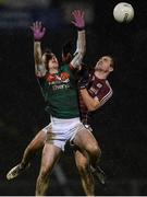 12 January 2018; Shane Nally of Mayo in action against Cathal Sweeney of Galway during the Connacht FBD League Round 2 refixture match between Mayo and Galway at Elverys MacHale Park in Castlebar, Mayo. Photo by Piaras Ó Mídheach/Sportsfile