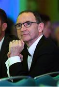 12 January 2018; Republic of Ireland manager Martin O'Neill during the SSE Airtricity / Soccer Writers Association of Ireland Awards 2017 at The Conrad Hotel in Dublin. Photo by Stephen McCarthy/Sportsfile