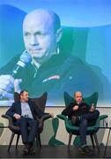 13 January 2018; Tyrone U21 football coach Peter Canavan, right, and Former Armagh senior footballer Stephen McDonnell during day two of the GAA Games Development Conference at Croke Park in Dublin. Photo by Stephen McCarthy/Sportsfile