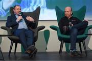 13 January 2018; Former Armagh senior footballer Stephen McDonnell, left, and Tyrone U21 football coach Peter Canavan during day two of the GAA Games Development Conference at Croke Park in Dublin. Photo by Stephen McCarthy/Sportsfile