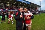 13 January 2018; Sean Reidy, left, and Charles Piutau of Ulster following the European Rugby Champions Cup Pool 1 Round 5 match between Ulster and La Rochelle at the Kingspan Stadium in Belfast. Photo by Ramsey Cardy/Sportsfile