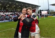 13 January 2018; Christian Lealiifano, left, and Louis Ludik of Ulster following the European Rugby Champions Cup Pool 1 Round 5 match between Ulster and La Rochelle at the Kingspan Stadium in Belfast. Photo by Ramsey Cardy/Sportsfile