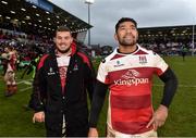 13 January 2018; Sean Reidy and Charles Piutau of Ulster after the European Rugby Champions Cup Pool 1 Round 5 match between Ulster and La Rochelle at the Kingspan Stadium in Belfast. Photo by Oliver McVeigh/Sportsfile