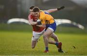 13 January 2018; Eoghan Collins of Clare in action against Cathal Vaughan of Cork during the McGrath Cup Final between Cork and Clare at Mallow GAA Complex in Mallow, Co. Cork. Photo by Diarmuid Greene/Sportsfile