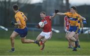 13 January 2018; Michael Hurley of Cork in action against Sean O'Donoghue of Clare during the McGrath Cup Final between Cork and Clare at Mallow GAA Complex in Mallow, Co. Cork. Photo by Diarmuid Greene/Sportsfile