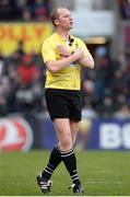 13 January 2018; Referee Wayne Barnes during the European Rugby Champions Cup Pool 1 Round 5 match between Ulster and La Rochelle at the Kingspan Stadium in Belfast. Photo by Oliver McVeigh/Sportsfile