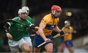 14 January 2018; Niall Deasy of Clare in action against William O'Meara of Limerick during Co-Op Superstores Munster Senior Hurling League Final between Limerick and Clare at Gaelic Grounds in Limerick. Photo by Diarmuid Greene/Sportsfile