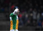 14 January 2018; Paul McConway of Offaly dejected following the Bord na Mona O'Byrne Cup semi-final match between Westmeath and Offaly at Cusack Park, in Mullingar, Westmeath. Photo by Sam Barnes/Sportsfile