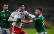 14 January 2018; Michael Cassidy of Tyrone in action against Jack McCann of Fermanagh during the Bank of Ireland Dr. McKenna Cup semi-final match between Fermanagh and Tyrone at Brewster Park in Enniskillen, Fermanagh. Photo by Oliver McVeigh/Sportsfile