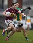 14 January 2018; Kieran Martin of Westmeath in action against Cian Donohue of Offaly during the Bord na Mona O'Byrne Cup semi-final match between Westmeath and Offaly at Cusack Park, in Mullingar, Westmeath. Photo by Sam Barnes/Sportsfile