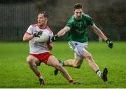 14 January 2018; Kieran McGeary of Tyrone in action against Eoin Donnelly of Fermanagh during the Bank of Ireland Dr. McKenna Cup semi-final match between Fermanagh and Tyrone at Brewster Park in Enniskillen, Fermanagh. Photo by Oliver McVeigh/Sportsfile