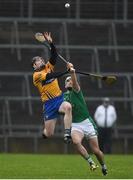 14 January 2018; Tony Kelly of Clare in action against William O'Meara of Limerick during Co-Op Superstores Munster Senior Hurling League Final between Limerick and Clare at Gaelic Grounds in Limerick. Photo by Diarmuid Greene/Sportsfile
