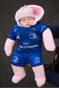 14 January 2018; 10-week-old Leinster supporters Ella McHugh, from Arva, Co Cavan, ahead of the European Rugby Champions Cup Pool 3 Round 5 match between Leinster and Glasgow Warriors at the RDS Arena in Dublin. Photo by Stephen McCarthy/Sportsfile