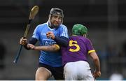 14 January 2018; Eamonn Dillon of Dublin in action against Shaun Murphy of Wexford during the Bord na Mona Walsh Cup semi-final match between Dublin and Wexford at Parnell Park in Dublin. Photo by Daire Brennan/Sportsfile
