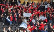 14 January 2018; Munster fans applaud their team after the European Rugby Champions Cup Pool 4 Round 5 match between Racing 92 and Munster at the U Arena in Paris, France. Photo by Brendan Moran/Sportsfile