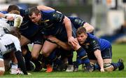 14 January 2018; Jack McGrath, left, and Jordi Murphy of Leinster during the European Rugby Champions Cup Pool 3 Round 5 match between Leinster and Glasgow Warriors at the RDS Arena in Dublin. Photo by Ramsey Cardy/Sportsfile
