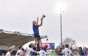 14 January 2018; Devin Toner of Leinster takes possession in a line out during the European Rugby Champions Cup Pool 3 Round 5 match between Leinster and Glasgow Warriors at the RDS Arena in Dublin. Photo by David Fitzgerald/Sportsfile