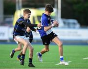 15 January 2018; Timmy Connolly of Dundalk Grammar School is tackled by Max Deane Wannagat of Mount Temple during the Community School Bank of Ireland Leinster Schools Fr. Godfrey Cup Round 1 match between Dundalk Grammar School and Mount Temple at Donnybrook Stadium in Dublin. Photo by Matt Browne/Sportsfile