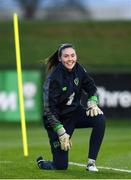 15 January 2018; Amanda Budden during Republic of Ireland training at the FAI National Training Centre in Abbotstown, Dublin. Photo by Stephen McCarthy/Sportsfile