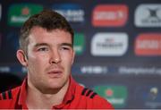 16 January 2018; Peter O'Mahony during a Munster Rugby press conference at the University of Limerick in Limerick. Photo by Diarmuid Greene/Sportsfile