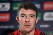 16 January 2018; Peter O'Mahony during a Munster Rugby press conference at the University of Limerick in Limerick. Photo by Diarmuid Greene/Sportsfile