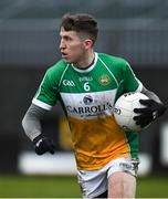 14 January 2018; Cian Donohue of Offaly during the Bord na Mona O'Byrne Cup semi-final match between Westmeath and Offaly at Cusack Park, in Mullingar, Westmeath. Photo by Sam Barnes/Sportsfile