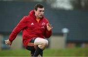 16 January 2018; Tommy O'Donnell during Munster Rugby squad training at the University of Limerick in Limerick. Photo by Diarmuid Greene/Sportsfile