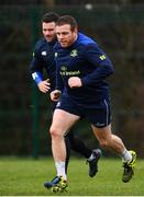 16 January 2018; Sean Cronin, right, and Fergus McFadden during Leinster Rugby squad training at UCD in Dublin. Photo by Ramsey Cardy/Sportsfile
