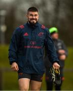 16 January 2018; Duncan Casey arrives for Munster Rugby squad training at the University of Limerick in Limerick. Photo by Diarmuid Greene/Sportsfile