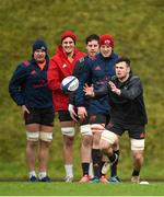 16 January 2018; Conor Oliver during Munster Rugby squad training at the University of Limerick in Limerick. Photo by Diarmuid Greene/Sportsfile