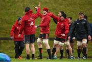 16 January 2018; Jack O'Donoghue and CJ Stander during Munster Rugby squad training at the University of Limerick in Limerick. Photo by Diarmuid Greene/Sportsfile