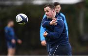 16 January 2018; Bryan Byrne during Leinster Rugby squad training at UCD in Dublin. Photo by Ramsey Cardy/Sportsfile