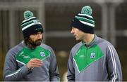 10 January 2018; Fermanagh assistant manager Ryan McMenamin and Fermanagh manager Rory Gallagher during the Bank of Ireland Dr. McKenna Cup Section C Round 3 match between Donegal and Fermanagh at Páirc MacCumhaill in Ballybofey, Donegal.  Photo by Oliver McVeigh/Sportsfile