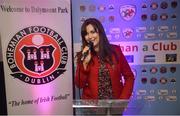 16 January 2018; More Than A Club representative Carina O'Brien speaks at the More Than A Club, Bohemian FC launch at Dalymount Park in Dublin.  Photo by David Fitzgerald/Sportsfile