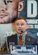 17 January 2018; Carl Frampton during a press conference at the Europa Hotel in Belfast. Photo by Oliver McVeigh/Sportsfile