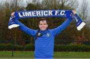 17 January 2018; New Limerick FC signing Connor Ellis at the University of Limerick in Limerick. Photo by Diarmuid Greene/Sportsfile