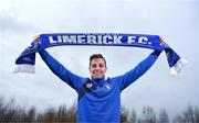 17 January 2018; New Limerick FC signing Connor Ellis at the University of Limerick in Limerick. Photo by Diarmuid Greene/Sportsfile